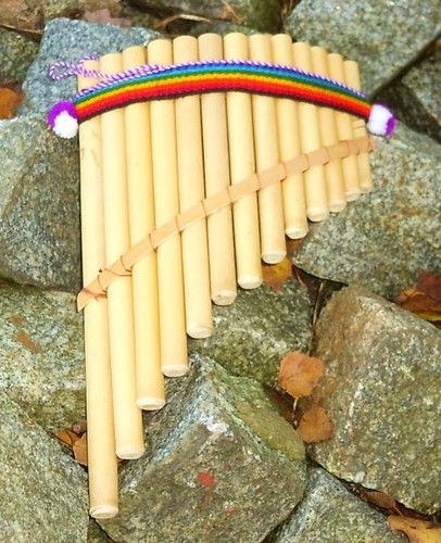 Panflöte bambus 13 - 30, cm,